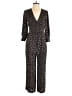 Boden Animal Print Black Jumpsuit Size 5 - photo 1