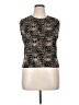 Plisse 100% Polyester Brown Sleeveless T-Shirt Size XL - photo 1
