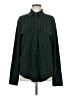 Free Assembly Houndstooth Green Long Sleeve Blouse Size M - photo 1
