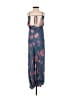 Zara 100% Polyester Tie-dye Blue Cocktail Dress Size XS - photo 2