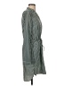 Gap 100% Polyester Houndstooth Green Casual Dress Size S - photo 4