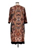 Sandra Darren Paisley Brown Casual Dress Size 14W - photo 2