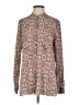 MICHAEL Michael Kors 100% Polyester Paisley Gray Long Sleeve Blouse Size S - photo 1