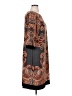 Sandra Darren Paisley Brown Casual Dress Size 14W - photo 4