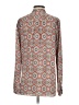 MICHAEL Michael Kors 100% Polyester Paisley Gray Long Sleeve Blouse Size S - photo 2
