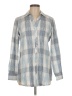 Foxcroft Checkered-gingham Gray Long Sleeve Button-Down Shirt Size 6 - photo 1