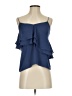 J.Crew 100% Polyester Blue Sleeveless Blouse Size 0 - photo 1