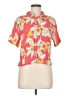 Forever 21 Floral Pink Short Sleeve Blouse Size M - photo 1