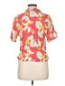 Forever 21 Floral Pink Short Sleeve Blouse Size M - photo 2