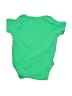 Unbranded 100% Cotton Solid Green Short Sleeve Onesie Size 6-9 mo - photo 2