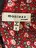 Monteau 100% Polyester Floral Red Casual Dress Size S - photo 7