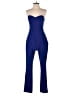 Adelyn Rae 100% Polyester Color Block Blue Jumpsuit Size S - photo 1