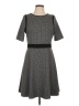 Ann Taylor Houndstooth Gray Casual Dress Size 10 - photo 1