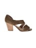 Aerin Tan Green Heels Size 10 - photo 1