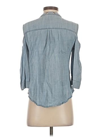 Bebe Sleeveless Button-Down Shirt (view 2)