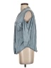 Bebe 100% Nylon Blue Sleeveless Button-Down Shirt Size XS - photo 5