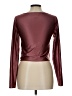 Babaton Burgundy Long Sleeve Top Size L - photo 2