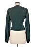 Shein 100% Polyester Green Long Sleeve Blouse Size 6 - photo 2