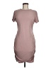 Express Solid Gray Casual Dress Size M - photo 1