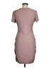 Express Solid Gray Casual Dress Size M - photo 2