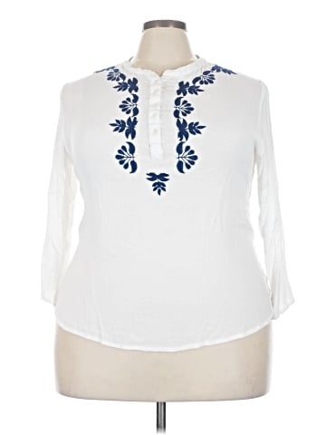 Bohemian Cafe 3/4 Sleeve Blouse (view 1)