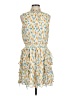 1.State 100% Polyester Print Yellow Casual Dress Size L - photo 1