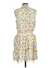1.State 100% Polyester Print Yellow Casual Dress Size L - photo 2