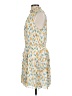 1.State 100% Polyester Print Yellow Casual Dress Size L - photo 5