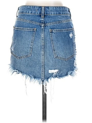 Free People Denim Skirt (view 2)