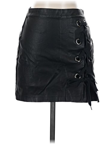 Signature 8 Faux Leather Skirt (view 1)