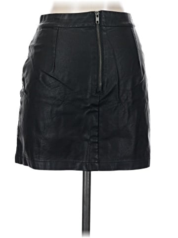 Signature 8 Faux Leather Skirt (view 2)