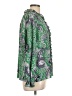 Charter Club 100% Polyester Paisley Green Long Sleeve Blouse Size L - photo 4