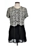 Moda International Gray Short Sleeve Blouse Size L (estimated) - photo 1
