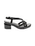 Intentionally ______ 100% Leather Black Sandals Size 9 (estimated) - photo 1