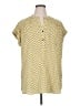 Carolina Belle 100% Polyester Yellow Short Sleeve Henley Size XL - photo 1