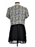 Moda International Gray Short Sleeve Blouse Size L (estimated) - photo 2