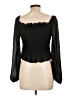 Bee Free 100% Polyester Black Long Sleeve Blouse Size L - photo 2