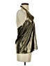 Haute Hippie 100% Polyester Metallic Gold Sleeveless Blouse Size XS - photo 4