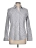 Express Stripes Silver Long Sleeve Button-Down Shirt Size L - photo 1