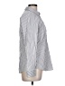 Express Stripes Silver Long Sleeve Button-Down Shirt Size L - photo 4