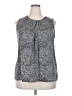 Croft & Barrow Silver Sleeveless Blouse Size XXL - photo 1