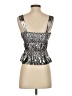 Cider Silver Sleeveless Blouse Size S - photo 2