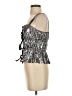 Cider Silver Sleeveless Blouse Size S - photo 5
