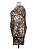 Forever 21 Plus 100% Polyester Metallic Silver Cocktail Dress Size 3X - photo 5