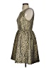 Esley Animal Print Gold Cocktail Dress Size S - photo 5