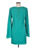 Bebe 100% Polyester Solid Teal Casual Dress Size M - photo 2