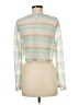 Wild Fable 100% Recycled Polyester Silver Pullover Sweater Size M - photo 2