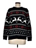 Unbranded 100% Polyester Print Black Pullover Sweater Size M - photo 1