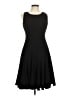 Calvin Klein 100% Polyester Solid Black Cocktail Dress Size 6 - photo 1