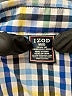 IZOD Checkered-gingham Blue Long Sleeve Button-Down Shirt Size 8 - photo 3